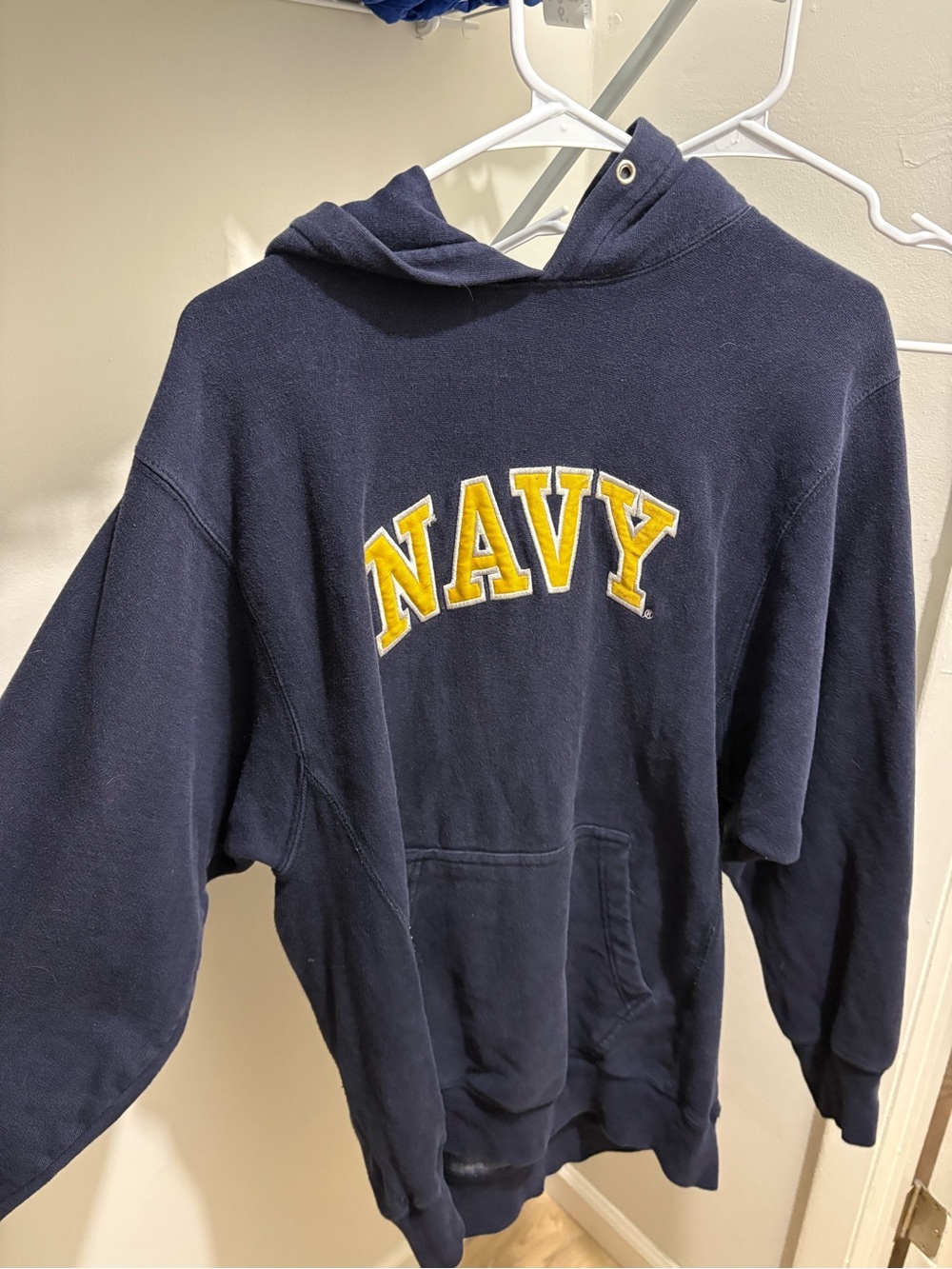 Navy Blue Pullover Hoodie